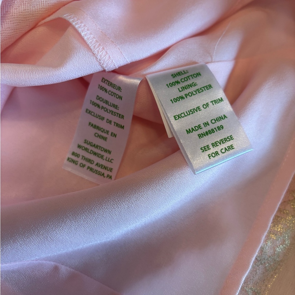Lilly Pulitzer Pink Dress with Gold Detailing NWT size 0 - Picture 10 of 10